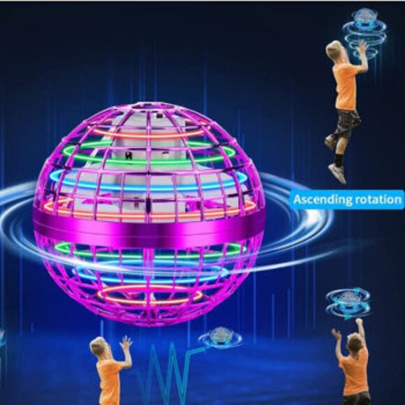 Flying Orb Ball LED Lights Up Tricks Ages 5+  NWT - Picture 2 of 7